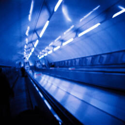 London Underground Tube – lomographic film photography by Max Donati